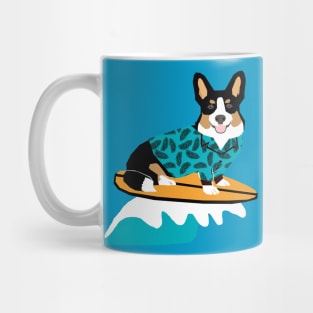 Tri Corgi Surfing Mug